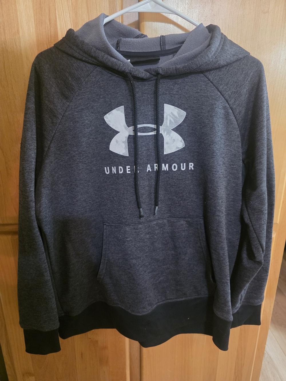 Under Armour Women's Dark Gray Logo Hoodie Size Medium